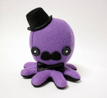 Small purple gentleman octo plushie
