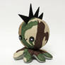 Camo Punk Rocktopus - Jayne Danger octopus plushie