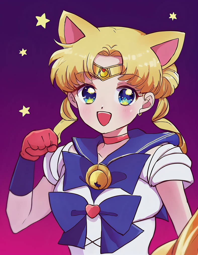 Sailor Moon as a kitty for Halloween by HemaHematita on DeviantArt