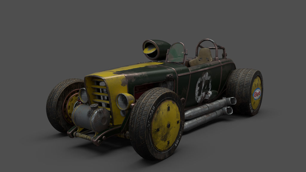 old race car