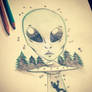 Sketch- Alien Abduction