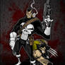 Punisher +Wolvie by Red-J