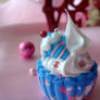 Blueberry Twist Cupcake