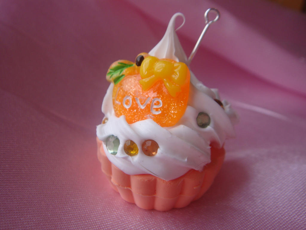 Orange Love Cupcake