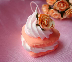 Elegant Peach Macaroon