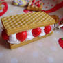 Strawberry deco waffle