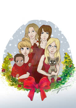 Commission: family Christmas!