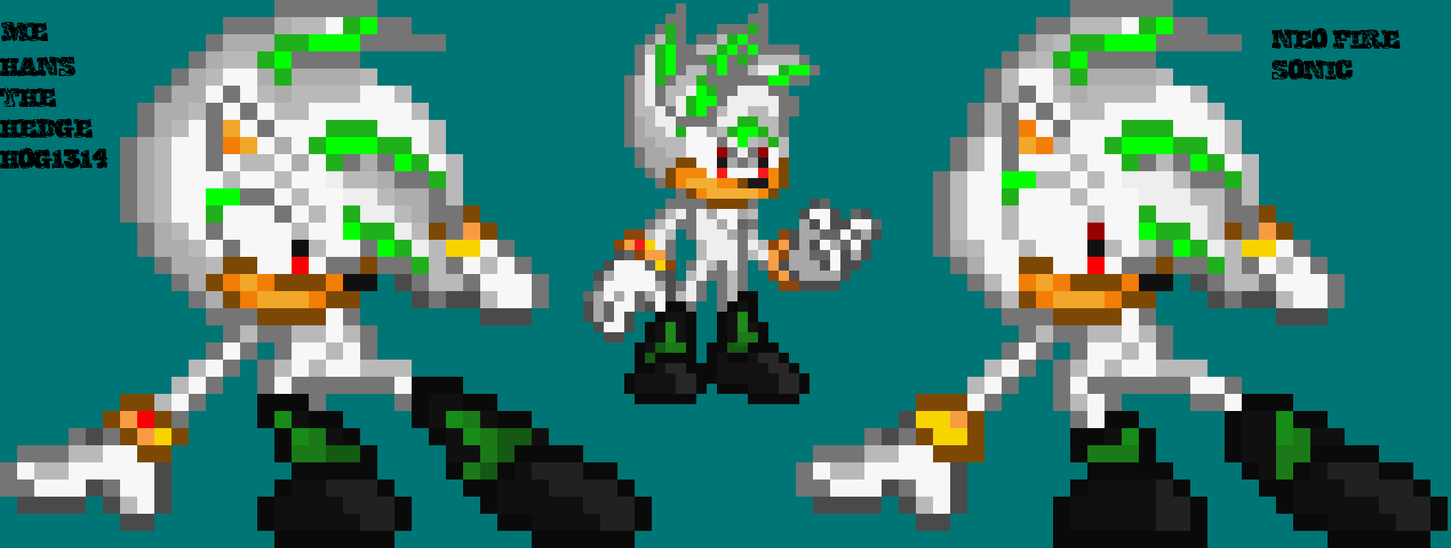 Aeon the Hedgehog Sprite