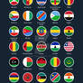 Flags of Africa - Flat Icons