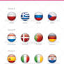 Euro 2012 Teams Flags Rounded Icons