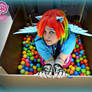 Rainbow Dash in a Ball Pit