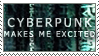 cyberpunk stamp