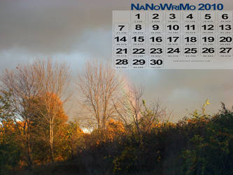 Autumn NaNo10 calendar - 100k