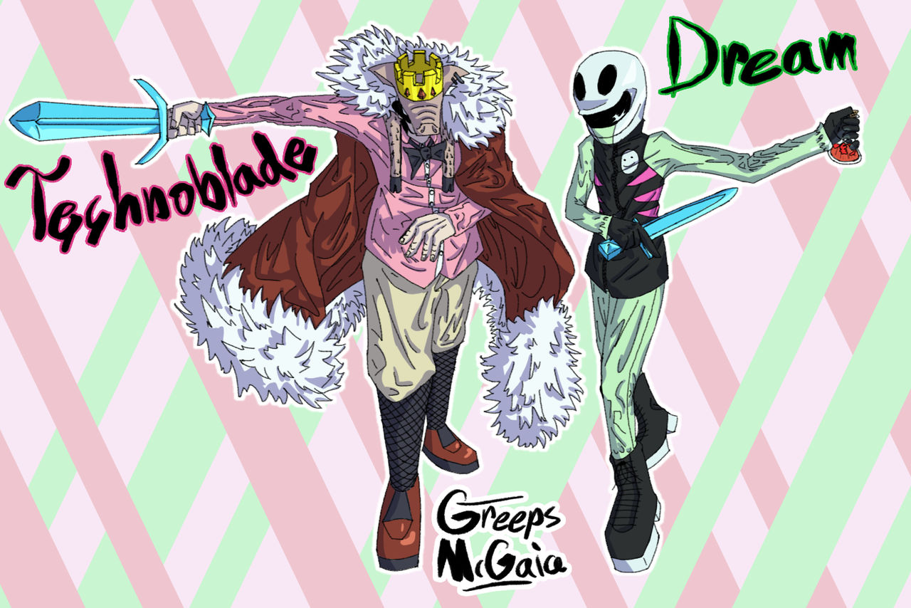 Dream and Technoblade by GreepsMcGaia on DeviantArt