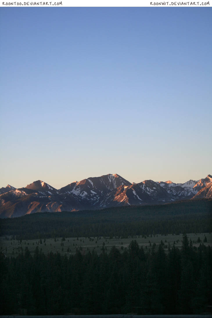 Sierra mountain sunrise 1 by RoonToo