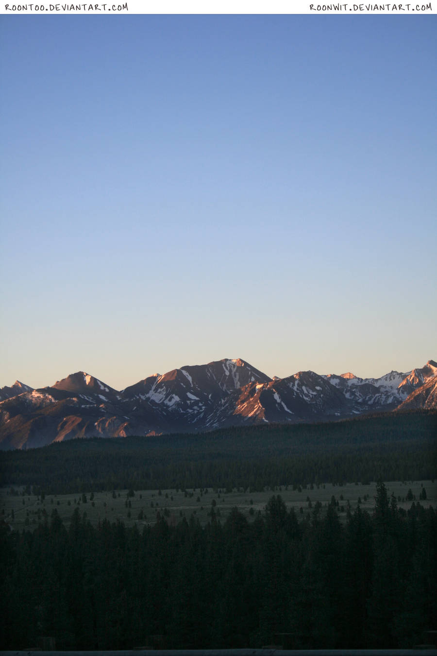 Sierra mountain sunrise 1 by RoonToo