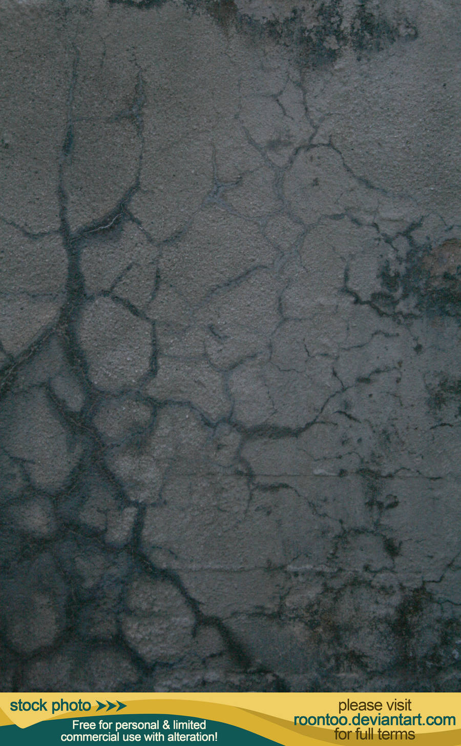 Cracked concrete 4 by RoonToo