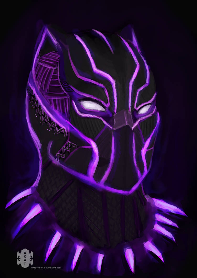 black panther by dragonkan