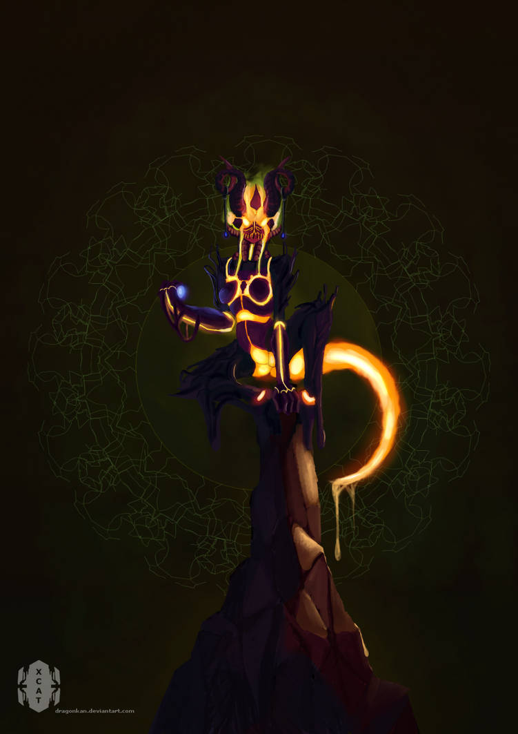 Perched Demoness by dragonkan