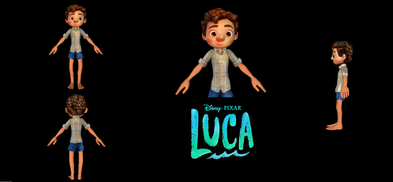 Luca Paguro V2 - LUCA PIXAR MODEL 3D by lucas322 on DeviantArt