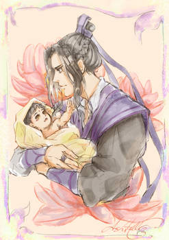 Jiang Cheng and baby Jin Ling