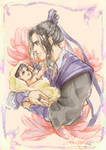 Jiang Cheng and baby Jin Ling by DarthShizuka