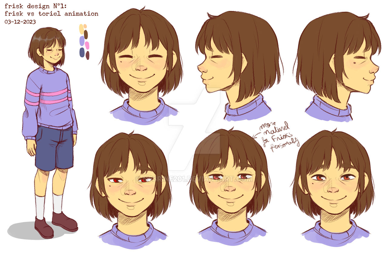 Frisk Example Template Frisk Design N1 by Nesrine201 on DeviantArt