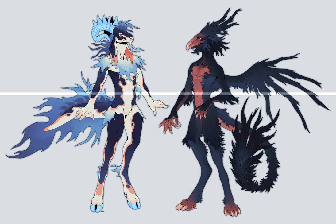 random creatures auction OPEN 1/2 by daideneg on DeviantArt