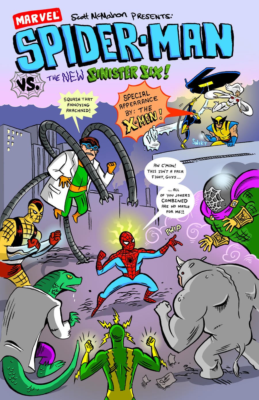 Spidey Vs. the New Sinister Six.