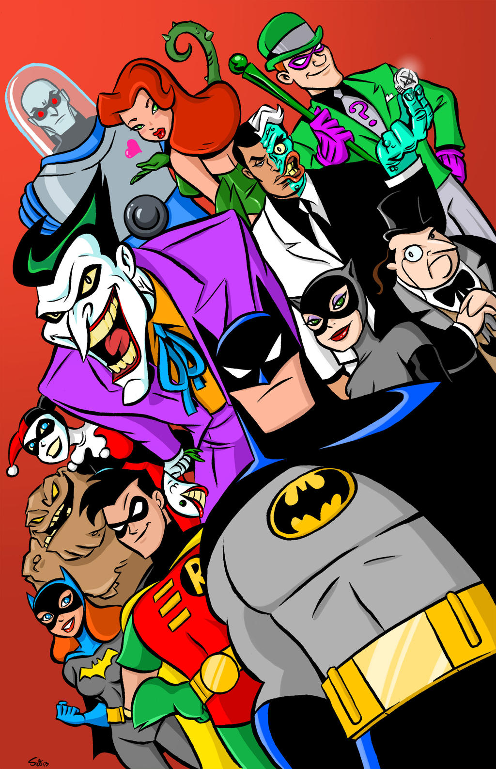 Batman the Animated Series Poster IN COLOR!