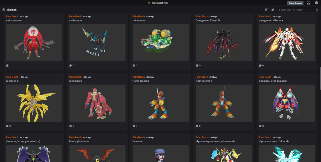 Deviantart Reference Digimon Digimon model section by Wc3AssetHub on DeviantArt