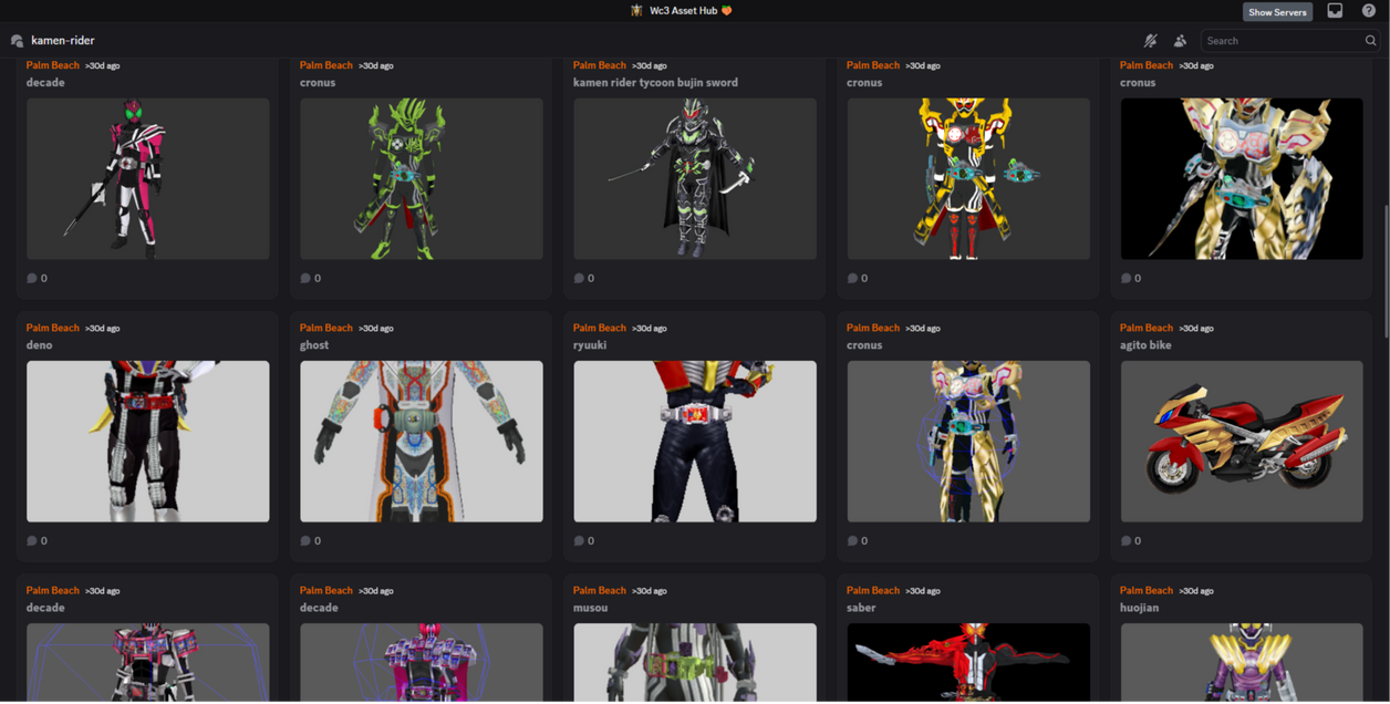 Camer Rider Kamer Rider model section by Wc3AssetHub on DeviantArt