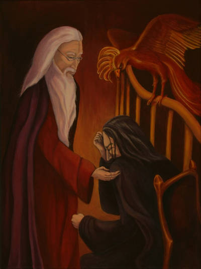 Dumbledore and Snape by MrsGraves