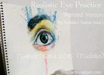 Realistic Eye Practice - Painted Version by Tudalia-Hex