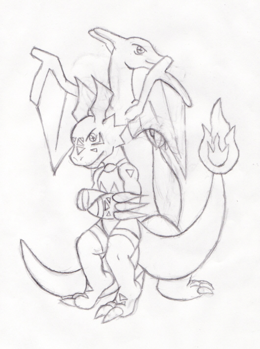 guilmon and charizard