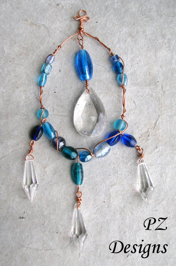 Blue Crystal Suncatcher