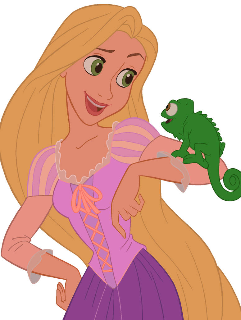 Rapunzel and Pascal by kohaku90210 on DeviantArt