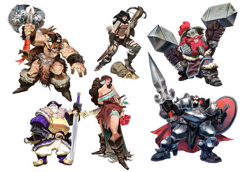 B-Sieged character designs