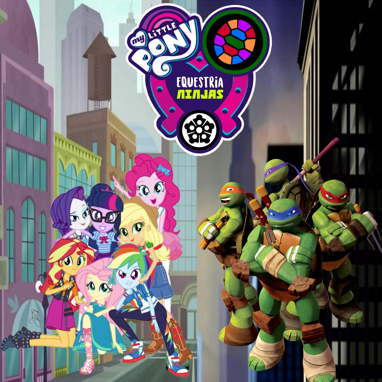 Tmnt 2012 x Mlp Eg by maxmaxwel on DeviantArt