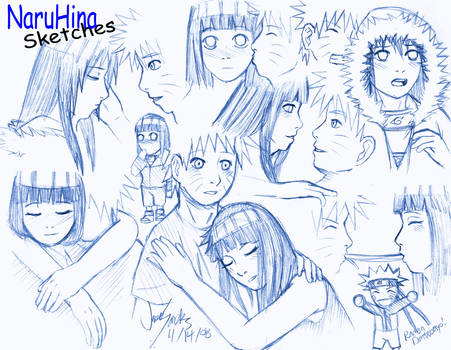 NaruHina Sketches