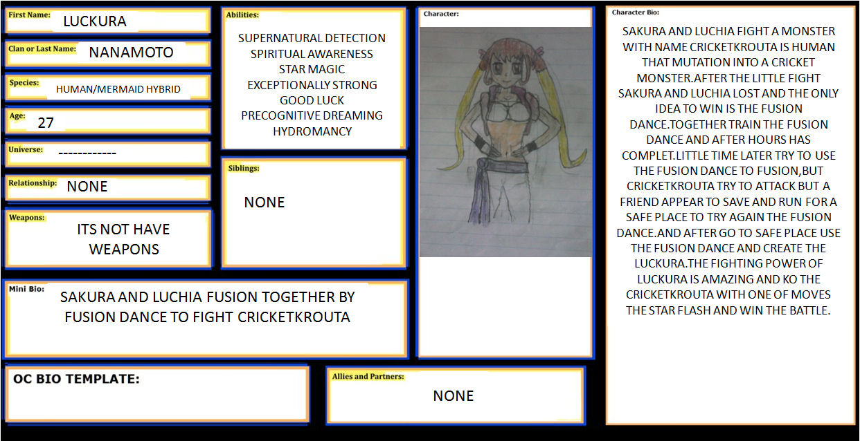 Oc Bio Template luckura by on DeviantArt Oc Bio Template luckura by on DeviantArt