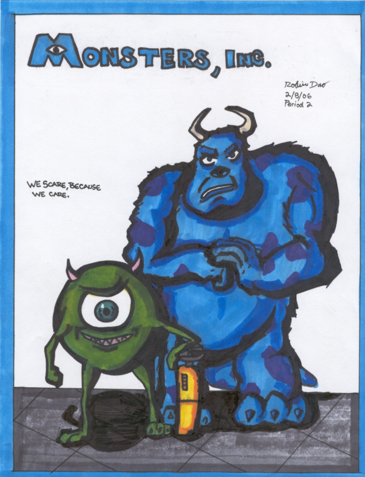 Monsters,Inc DVD cover Design by Gekigengar5 on DeviantArt