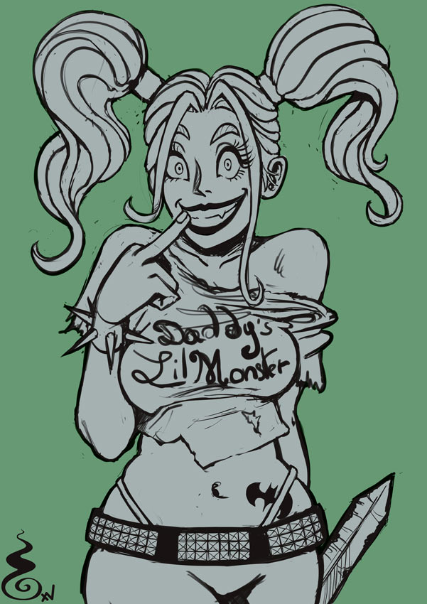 Harley Fuck U sketch ( Patreon supporter only )