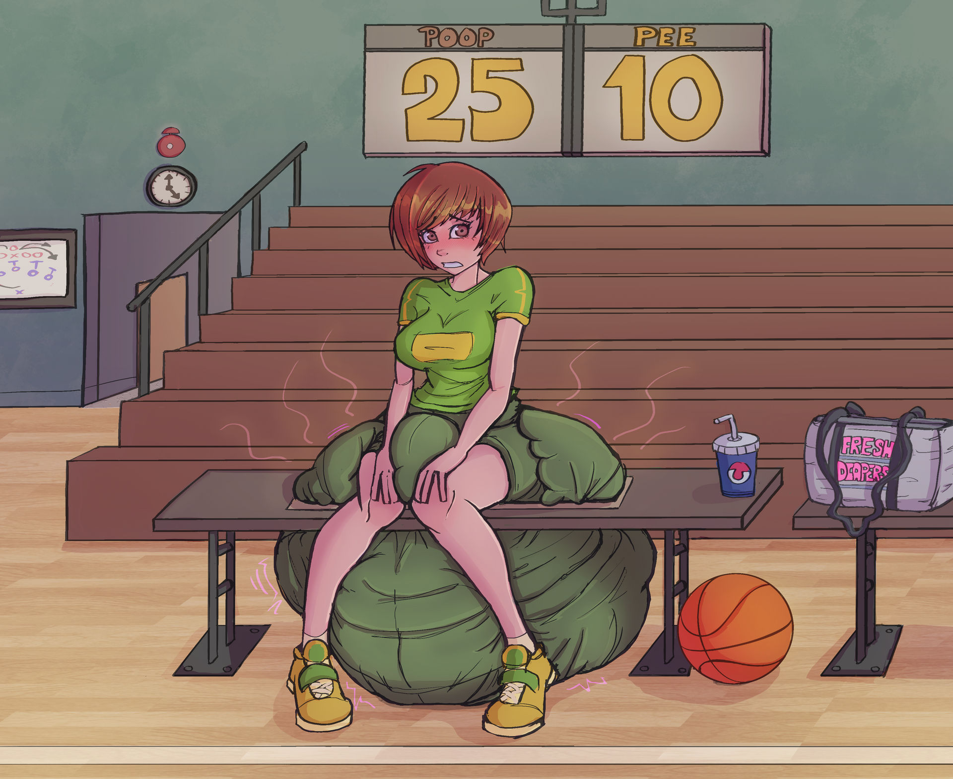Commission Chie Satonaka diapered by atreyatan on DeviantArt