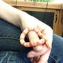 Albino tri coloured Honduran milk snake