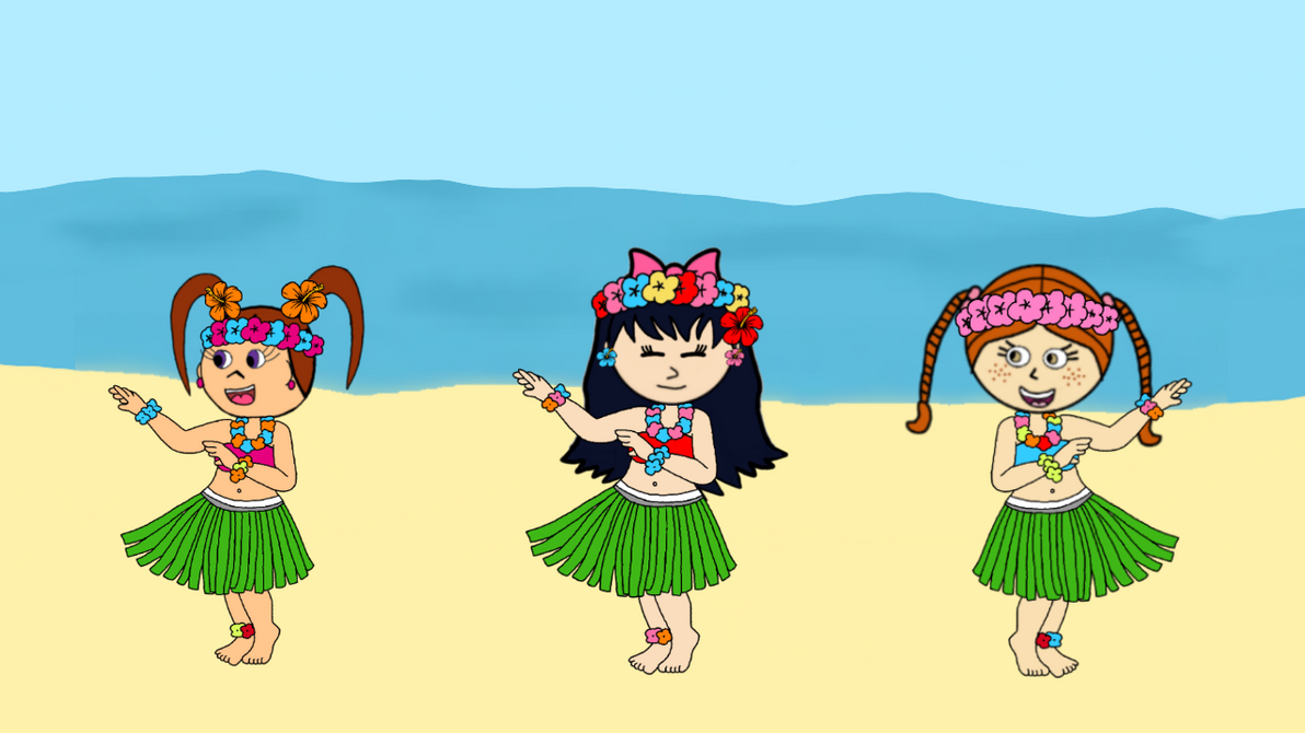 Hula dancing by KiddyfriendlyOCs on DeviantArt