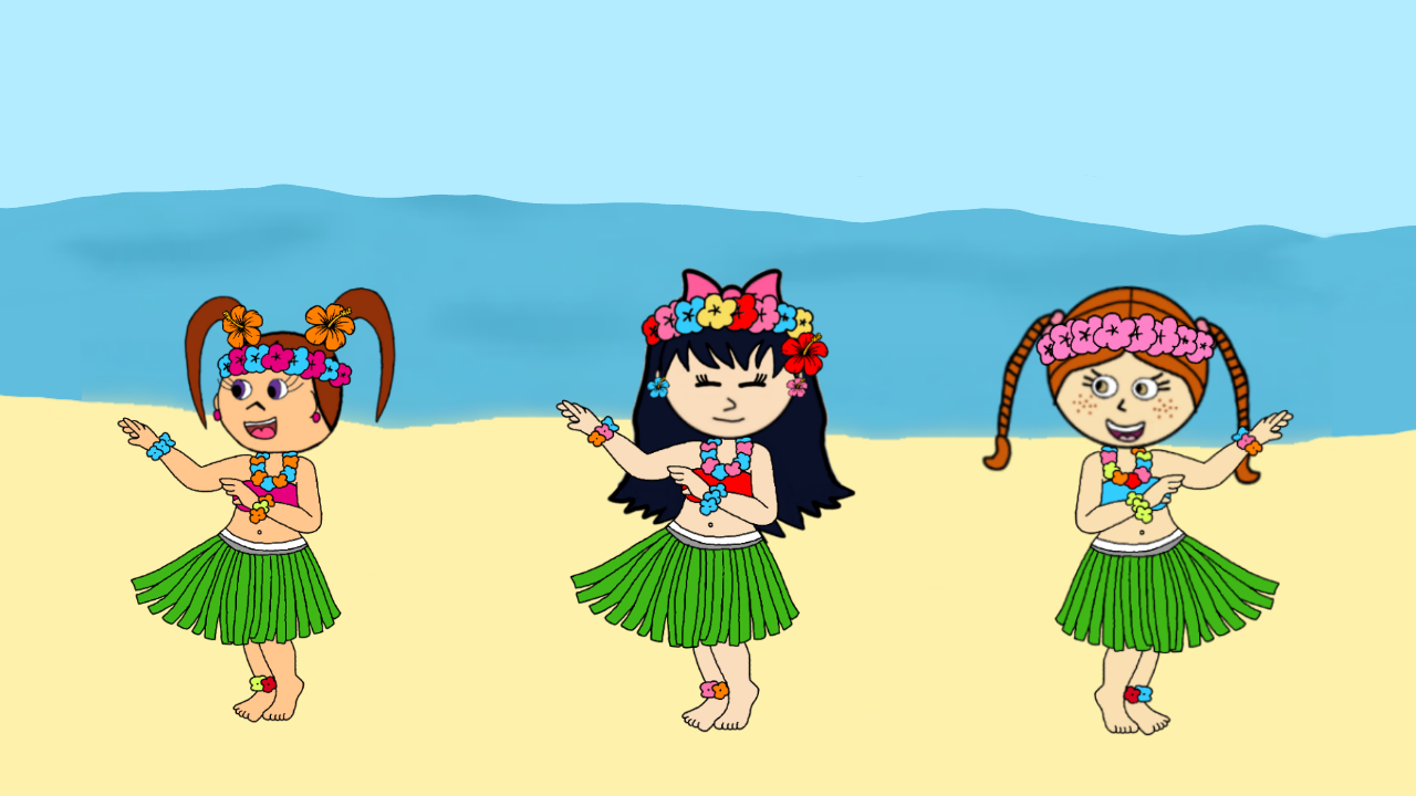 Hula dancing by KiddyfriendlyOCs on DeviantArt