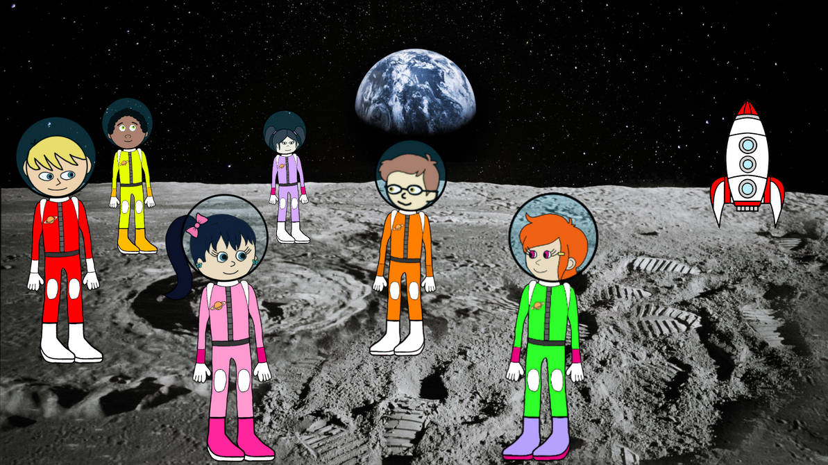 Kids on the moon by KiddyfriendlyOCs on DeviantArt