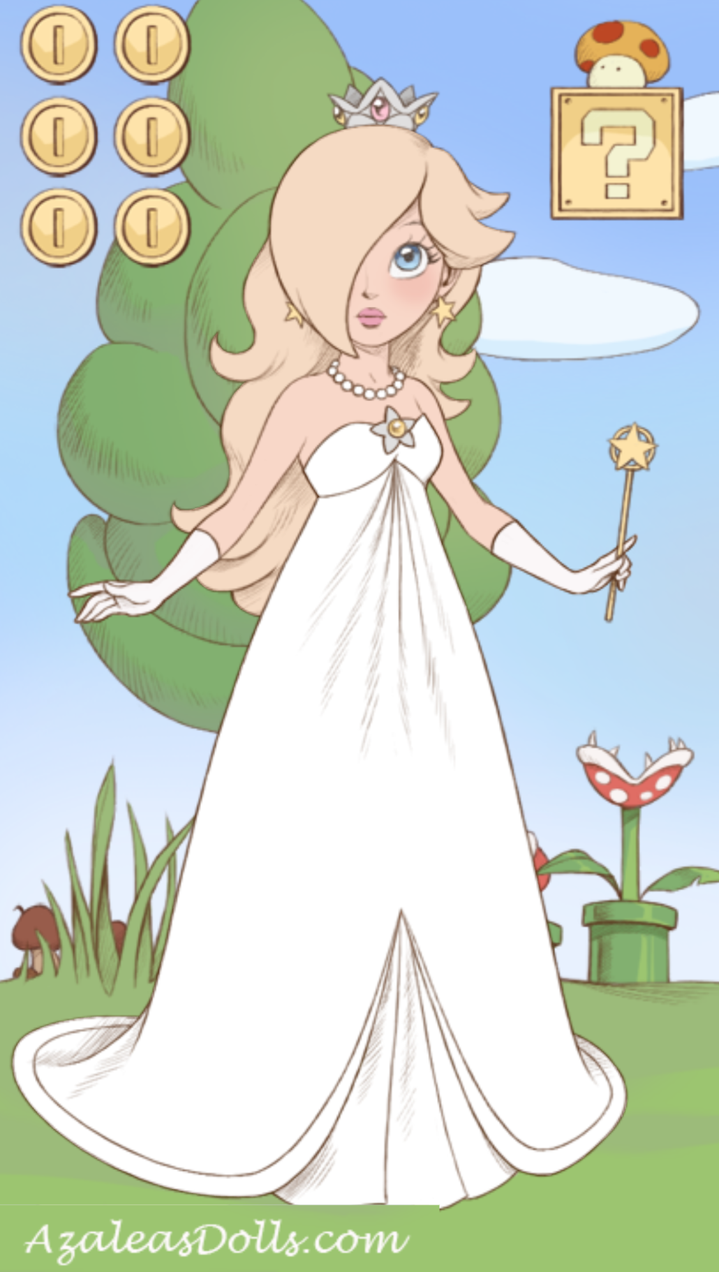 princess rosalina wedding dress I Combined Peach (Wedding) and Rosalina (Swimwear)! Requested by u/Marioklvl. : r/MarioKartTour
