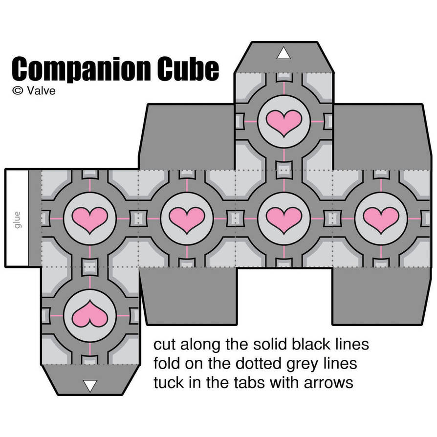 paper companion cube by manda-pie